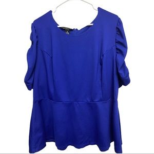 royal blue blouse plus size
